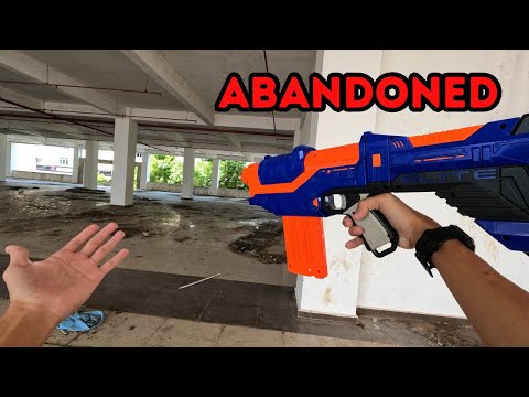 Exploring Abandoned Buildings with My Nerf Guns!!