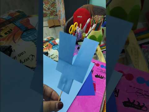 easy paper craft for kids|simple and cute craft  for kids#artwork#craft#viral#trending#kidslearning
