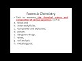 Forensic Chemistry Responsibilities and Principles