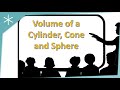 Volume of Cylinders and Cones