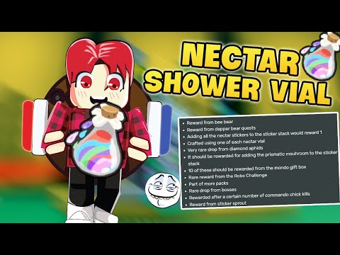 Những GIẢ THUYẾT Về Cách Sở Hữu NECTAR SHOWER VIAL Trong Bee Swarm Simulator! - Roblox