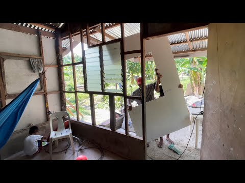 Replacing walls & filpinos eating watermelon for the first time