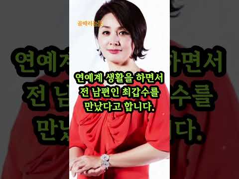 이응경 전 남편 최갑수와 이혼한 이유
