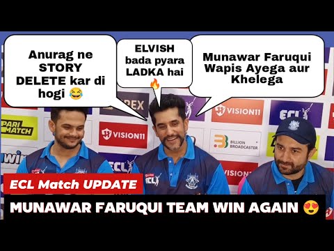 Munawar Faruqui Team WINS MATCH in ECL against @SONUSHARMAMotivation Team 😍 Team misses Munawar