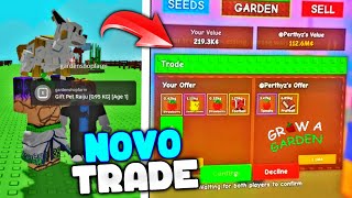 FINALMENTE !!! NOVO SISTEMA DE TRADE NO GROW A GARDEN 😱 #growagarden #growagardenupdate