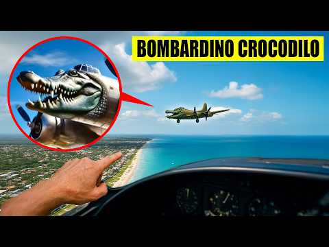 DRONE catches BOMBARDINO CROCODILO FLYING in REAL LIFE!! (he's REAL!) ITALIAN BRAINROT