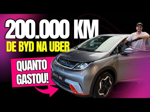🔌 200 MIL KM COM UM BYD DOLPHIN: QUANTO CUSTOU PRA TRABALHAR NA UBER? ⚡️