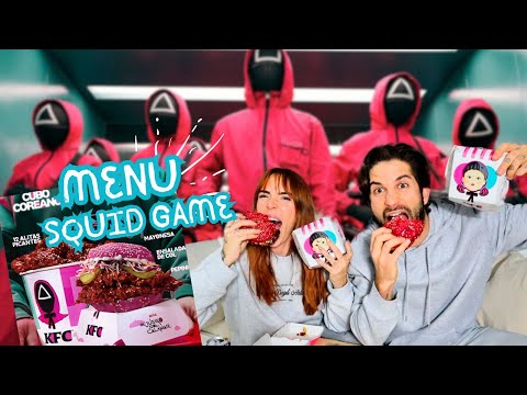 PROBAMOS el MENÚ de KFC x EL JUEGO DEL CALAMAR 🍔🦑