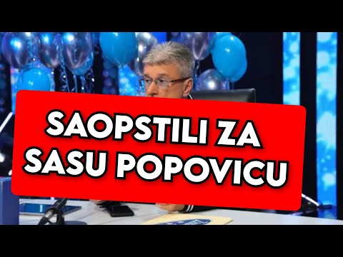 SAD SAOPSTILI ZA SASU POPOVICA, ŠOK