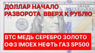 НАЧАЛО РАЗВОРОТА ДОЛЛАРА ВВЕРХ,  ОБВАЛ СЕРЕБРА BTC, медь, нефть, газ ОФЗ, БЭТМЕН на Мосбирже