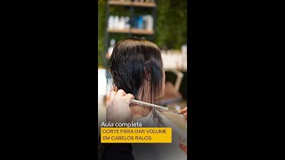 COMO DAR VOLUME EM CABELO RALOS - AULA