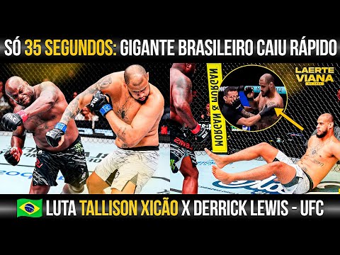 LUTA XICÃO X DERRICK LEWIS: BRASILEIRO SOFRE DURO NOCAUTE RÁPIDO E POLÊMICO -RESULTADO UFC NASHVILLE
