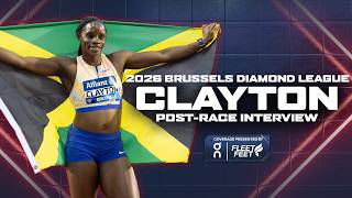 Tina Clayton Honors Stephen Francis With Win | 2026 Brussels Diamond League Post-Race Interview