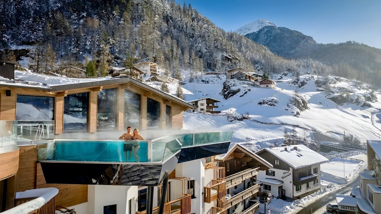 Hotel Das Central Sölden - 5-star luxury ski hotel in the Austrian Alps (full tour in 4K)