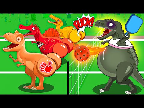 Dinosaur Size Comparison Animal Revolt: Tyrannosaurus vs Spinosaurus A Heroic Pickleball Dinosaur!