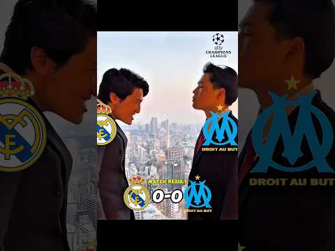 Real Madrid vs Marseille Results 🔥 #championsleague