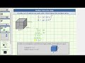Surface Area and Properties of Cubes