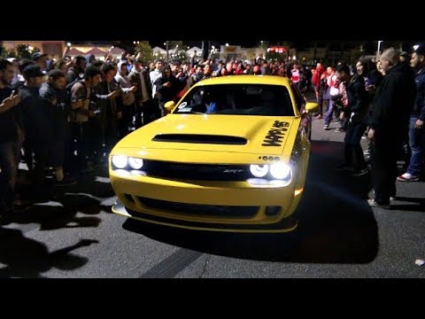 Dodge Demon Taxi SHUTS DOWN The Car Meet!