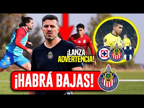 🚨NOTICIAS CHIVAS ¡ADVERTENCIA A JUGADORES! ACOMODO Y BAJAS, ÚLTIMOS RUMORES CON ORBELIN