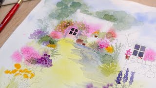 REPLAY Live Aquarelle du 01/02/2026 - Chemin fleuri 
