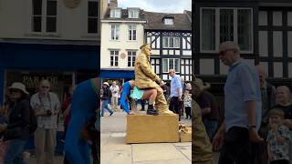 I TRIED TO HELP Levitating GOLDMAN Statue! CAN’T BELIEVE This HAPPENED!😱 @silvermanstatueofficial