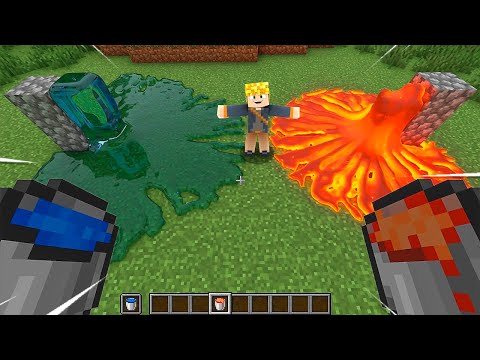 GERADOR DE COBBLESTONE REALISTA COM LAVA E AGUA REAL NO MINECRAFT