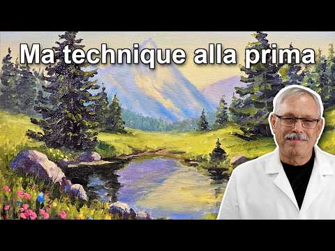Comment peindre un paysage de montagne à l’huile alla prima (pas à pas)