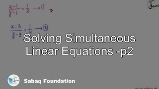 Solving Simultaneous Linear Equations -p2