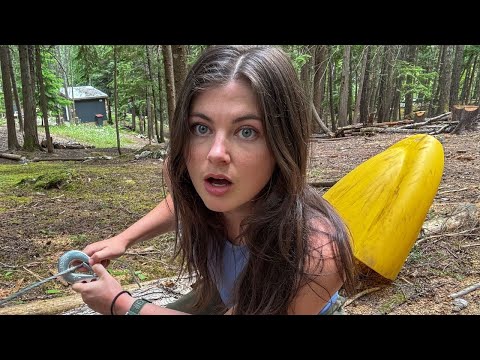 Lightning Forest Fire! Milling Wood for My Cabin Build