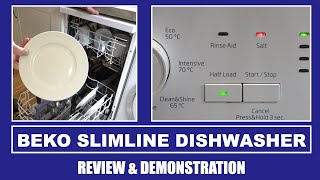 Beko DFS05010W Slimline Dishwasher Review & Demo