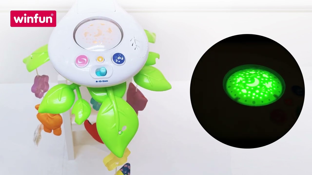 Мобиль WinFun музыкальный с проектором - видео