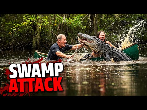 Gator STRIKES Canoe… Woman DRAGGED Under in Seconds!