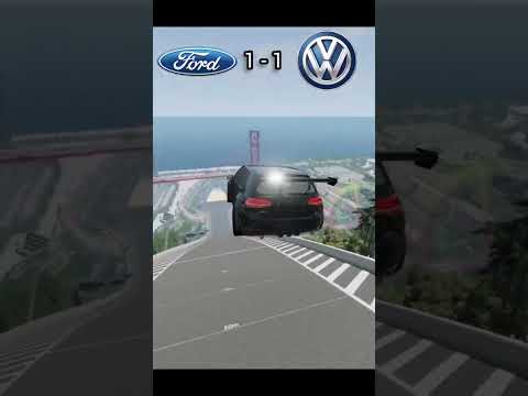 Batalha épica, Ford Focus vs Volkswagen Golf, qual é o melhor? #beamng #game #beamngdrive #carro