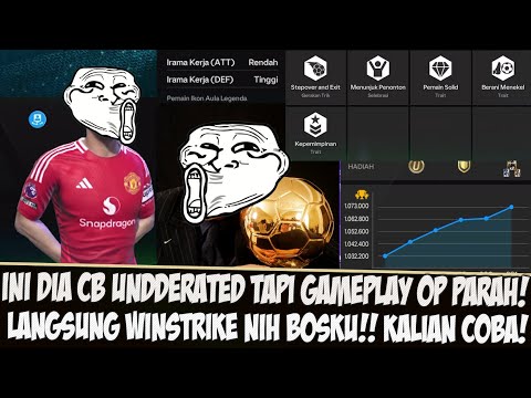 INI DIA CB UNDERRATED TAPI GAMEPLAY GILA GG PARAH NIH BOSKU! COCOK DUET MALDINI FC MOBILE 25 TERBARU