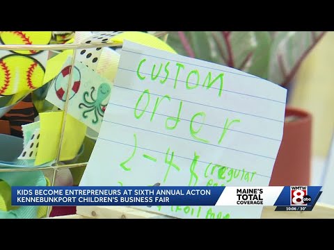 YouTube video thumbnail: Maine Students Launch Businesses