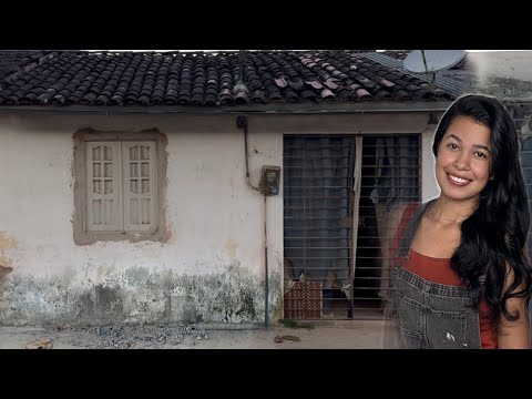 Não aguentava mais ver a fachada da casa da minha mãe assim… fiz uma transformação gastando pouco