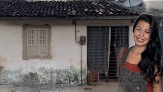 Não aguentava mais ver a fachada da casa da minha mãe assim… fiz uma transformação gastando pouco