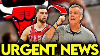 🚨URGENT NEWS! ZACH LAVINE ANGRY WITH BILLY DONOVAN! LAST NEWS CHICAGO BULLS