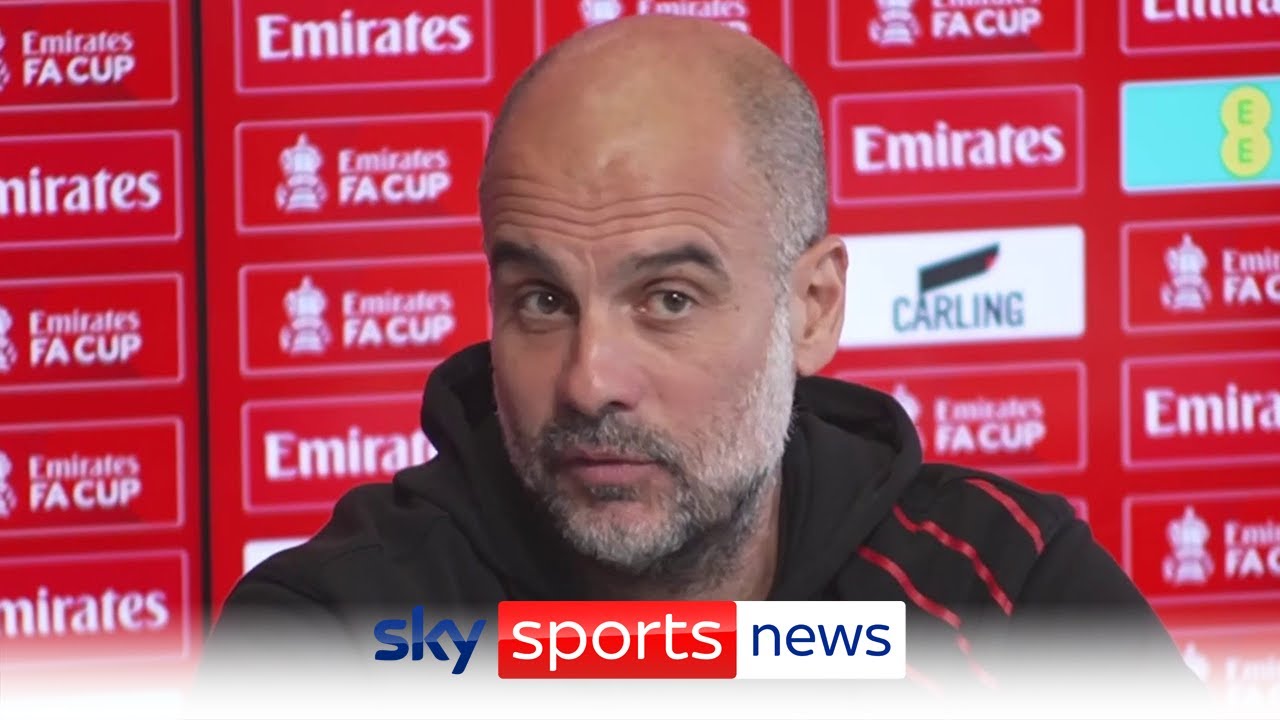 Pep Guardiola on tactical surprises ahead of the FA Cup final against Manchester United