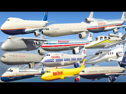 GTA V: Best Every Color Mix Gray Airplanes Best Extreme Longer Crash and Fail Compilation