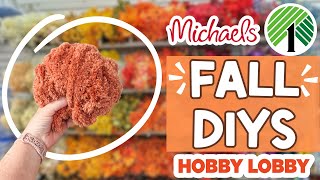 FALL Home Decor DIYs That Look Expensive | Budget-Friendly DIYS from Dollar Tree, Michaels, Hob Lob!