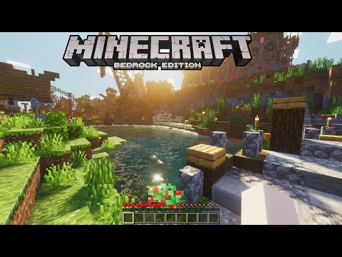 COMO DEIXAR MINECRAFT PE REALISTA - MINECRAFT BEDROCK 1.21 (Visuais Vibrantes)