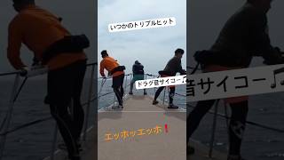 クロマグロキャスティング🐟トリプルヒット⚡️引きづり回されたい❗️#クロマグロキャスティング #キハダキャスティング #釣り #大物釣り #shorts
