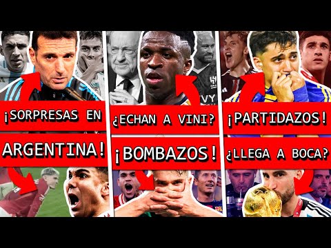 ARGENTINA sorprende+ REAL MADRID traiciona a VINICIUS?+ RIVER y BOCA ilusionan+ ROMÁN llamó FIGURA?