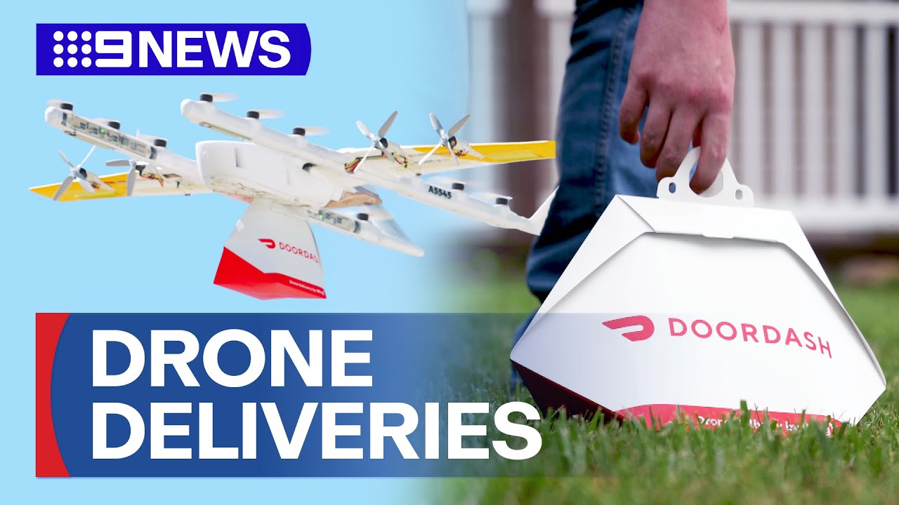 Fast food being delivered by drones in Melbourne’s east | 9 News Australia