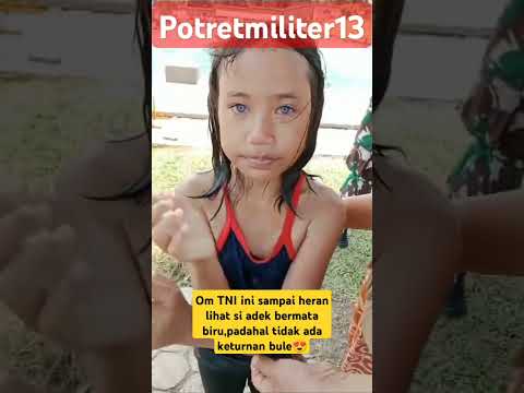 Om TNI sampai heran lihat si adek mata biru #tni #subscribe #shortvideo #shorts #short #viralvideo