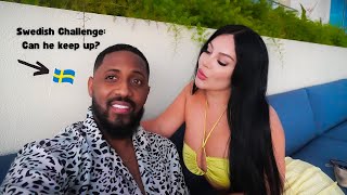 SPEAKING TO MY BOYFRIEND IN SWEDISH FOR HIS REACTION  😆 | CASUAL MIAMI VLOG