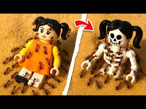 Eu Torturei a Boneca do Round 6 de LEGO 69 Vezes