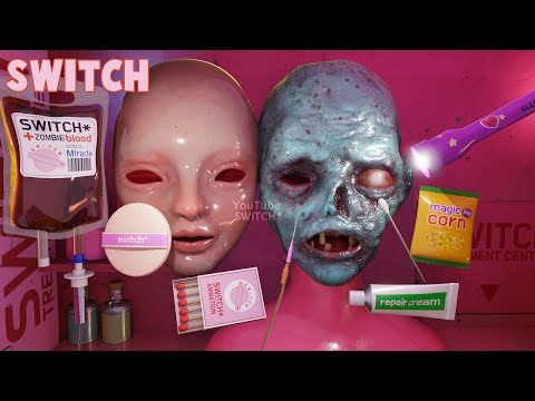 [SWITCH*] How to transform a zombie into a human🧟‍♀️👧 | make over | Make Up