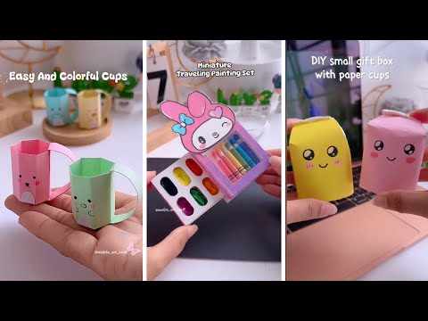 Creative Paper Craft Ideas To Do in Summer when Bored | school supplies | miniature craft #diy